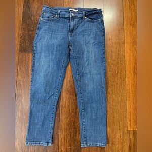 Classic Women's Dark Blue Stretch Jeans